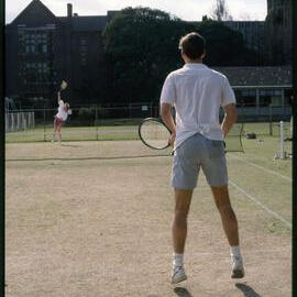 Tennis Courts Between Manning House and Old Teachers College