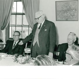 Stephen Henry Roberts Speaking at the Retirement of Mr J.C. Bongers, Accountant of University