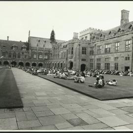 Audience in the Quad at the Inauguration of the Rebuilt Carillon