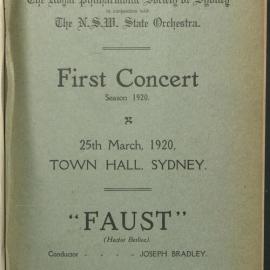 First Concert - Season 1920