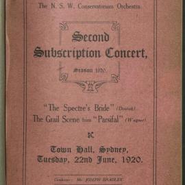 Second Subscription Concert - Season 1920