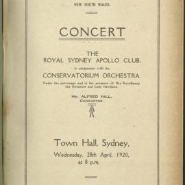Royal Sydney Apollo Club Concert