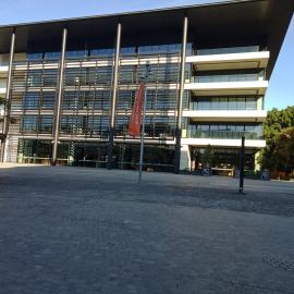Administration Building and Forum Café Restaurant