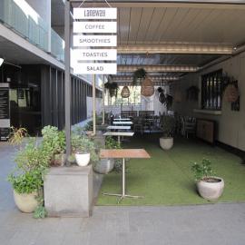 Closed Laneway Café at the Wentworth Building