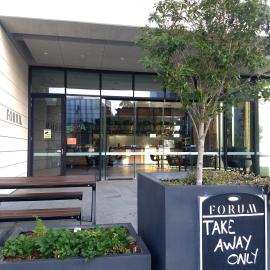 Forum Cafe Restaurant Outdoor Seating at Administration Building