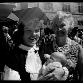 Shirley Maugher with Six Week Old Son, Chad, and Mother, Dr Audrey Douglas