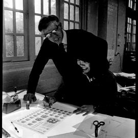 Jeremy Steele and Pan Swee Kuen from the Registrar's Publications Office