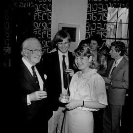 Sir Hermann Black with Allaster Cox and Kathleen Plimsoll