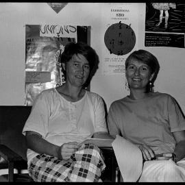 Judy Petruchenia, Lecturer in Social Work, with Research Assistant Kate Green