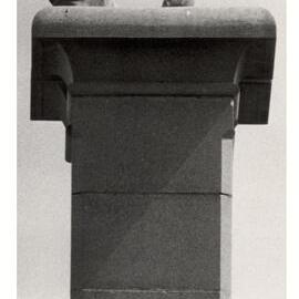 St John's College Chimney with Frog Stone Statue