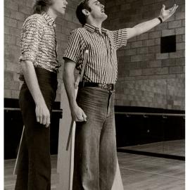 Mark Radvan and Jeremy Wright Rehearse 'Time Sneeze' at the Seymour Centre