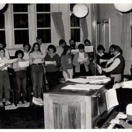Singers at an ABC Recording Session at the Old Darlington School Building