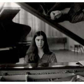 Christine Logan on the New Steinway Grand Piano in the Old Darlington School