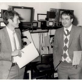 Minister for Education Rod Cavalier's Visit to the Television Service