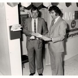 Karl Bayer and Andrew Greig at the Television Fair