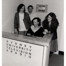 Members of the Television Service at the Front Desk