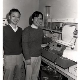 First Japanese Exchange Professor Shin'ichi Ishiwata from Waseda University, Tokyo with Dr Masao Miki