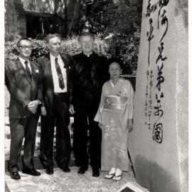 Beside the Peace Stone After the Ceremony