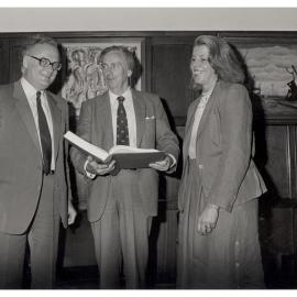 Professor Franco Reviglio, Vice-Chancellor, Professor John Ward, And Mrs Adrienne Lussu