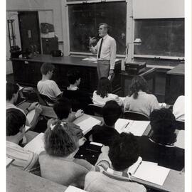 Ian Johnston from Physics Lecturing in Front of a Class