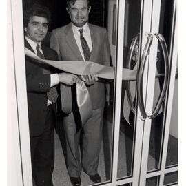 Mr Joseph Lo Bianco and Associate Professor Brian Taylor Opening the Language Centre Extension