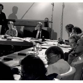 Chancellor Dame Leanie Kramer and Vice Chancellor John Ward At Historic Senate Meeting