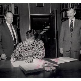 Formal Handover of Rare Books from Sydney College of Advanced Education (SCAE)