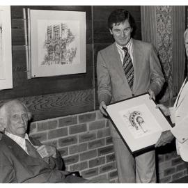 Presentation of Drawings - Alan Gamble and Dr Lloyd Rees