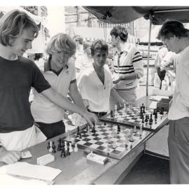 Chess Club Stall at Orientation Week 1981