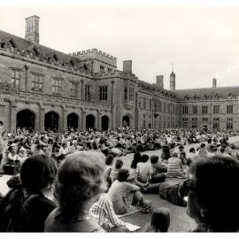 Quadrangle Filled with People