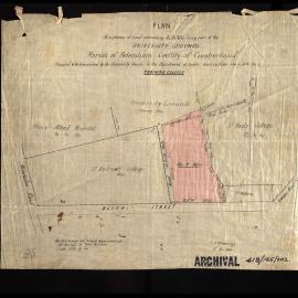 Portion of University Grounds Proposed for Training College, Department of Public Instruction