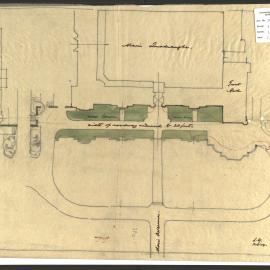 Plan Showing New Lawn and Roadway in Front of Main Buildings
