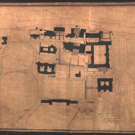 Plan of the University Showing Scheme for Roads