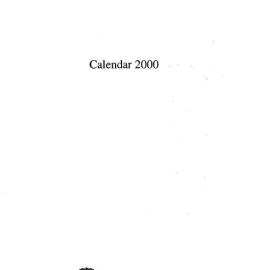 University of Sydney Calendar 2000