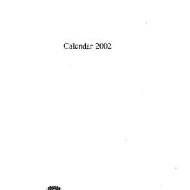 University of Sydney Calendar 2002