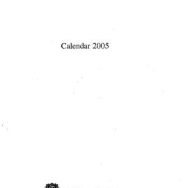 University of Sydney Calendar 2005