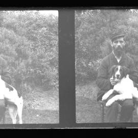 Man, Possibly University Employee, with Dog
