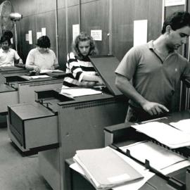 Students Photocopying in the Fisher Library