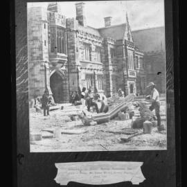 The University under Construction - Completing the Tower, Clerk of Works James Barnet (Centre)