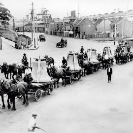 Carillon Bells Being Transported from the Docks