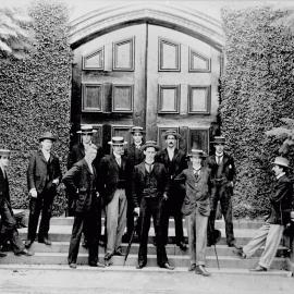 Group of Students on the Steps of the Macleay Museum