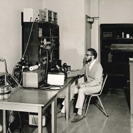 John Bain in Room 722 (Control) of RA Champion's Laboratory