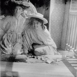 Women's College Students, Dolly Dunlop and Myril Bowman And Principal, Isabel Ormond
