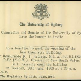 Opening of New Chemistry Building