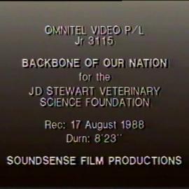 Backbone of Our Nation for the JD Stewart Veterinary Science Foundation